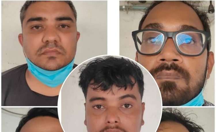 आईपीएल सट्टा खिलवा रहे 5 लोगों को किया गिरफ्तार
