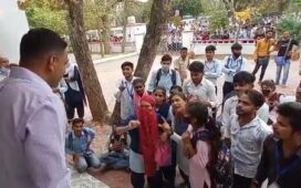 महाराजा छत्रसाल बुंदेलखंड विश्वविद्यालय के छात्र-छात्राओं ने किया हंगामा